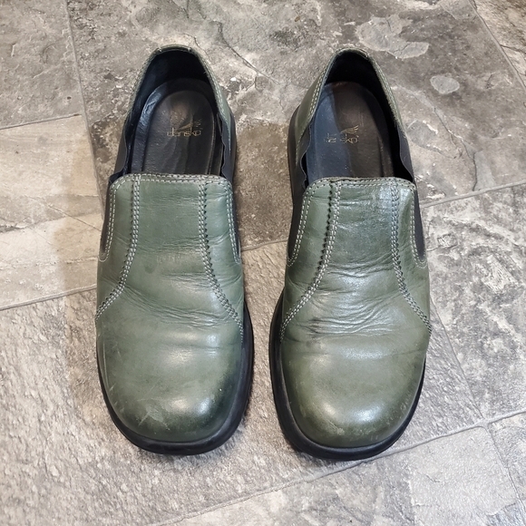 Vintage 90s y2k Dansko Acadamia Grunge Punk Lolita Platform Slip-on Loafers - Picture 2 of 9